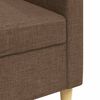 vidaXL Canap&eacute; &agrave; 3 places Marron 210 cm Tissu