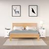 vidaXL Tables de chevet 2 pcs Blanc 50x35x61,5 cm Bois de pin massif