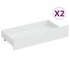 vidaXL Cadre de lit sans matelas blanc bois de pin massif 100x200 cm