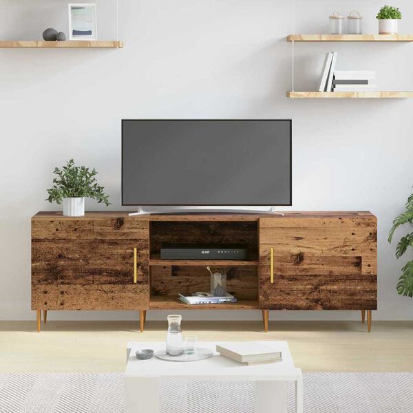vidaXL Meuble TV Bois ancien 150 x 30 x 50 cm Bois d'ing&eacute;nierie
