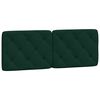 vidaXL Cadre de lit sans matelas vert fonc&eacute; 140x190 cm velours