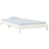 vidaXL Lit empilable sans matelas blanc 80x200 cm bois de pin massif