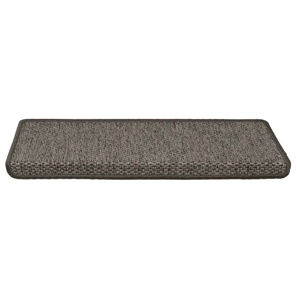 vidaXL Tapis d'escalier autocollants 30 pcs 65x21x4 cm gris et beige