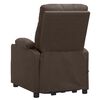 vidaXL Fauteuil de massage Marron Tissu