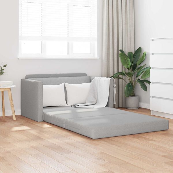 vidaXL Canap&eacute;-Lit 110cm Gris nuage tissu