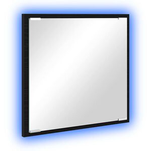 vidaXL Miroir de salle de bain LED Ch&ecirc;ne noir 40 x 37 x 8.5 cm