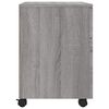 vidaXL Classeur mobile avec roues Sonoma gris 45x38x54 cm Bois