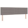 vidaXL T&ecirc;te de lit Taupe tissu