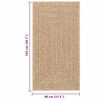 vidaXL Tapis ZIZUR 80x150 cm aspect de jute int&eacute;rieur et ext&eacute;rieur