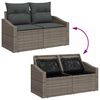 vidaXL Ensemble de canapé de jardin 8 pcs Gris 55 x 62 x 69 cm