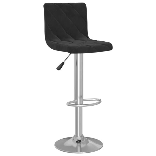 vidaXL Tabourets de bar lot de 2 noir velours