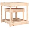 vidaXL Tables &agrave; sable 2 pcs bois de pin massif