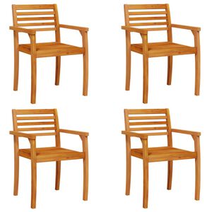 vidaXL Chaises de jardin lot de 4 59x55x85 bois massif d'acacia