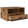 vidaXL Support d'imprimante avec tiroir Bois Ancien 40 x 32 x 24 cm