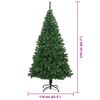 vidaXL Sapin de No&euml;l artificiel Vert 210 cm PVC, Acier et Plastique