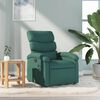 vidaXL Fauteuil inclinable Vert foncé Tissu