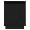 vidaXL Cabinet de chevet Ch&ecirc;ne noir 39 x 34,5 x 50 cm