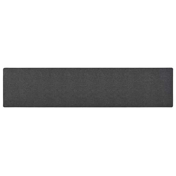 vidaXL Tapis de couloir Anthracite 80x400 cm