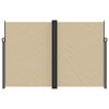 vidaXL Auvent latéral rétractable beige 220x1200 cm