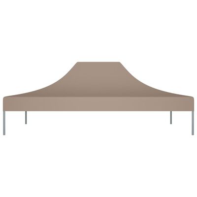 vidaXL Toit de tente de réception 4x3 m Taupe 270 g/m²