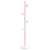 vidaXL Porte-manteau rose 172 cm fer enduit de poudre
