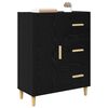 vidaXL Buffet Ch&ecirc;ne noir 34 x 69,5 x 90 cm Bois d'ing&eacute;nierie