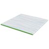 vidaXL Surmatelas Blanc et vert 180 x 200 cm Tissu Jacquard