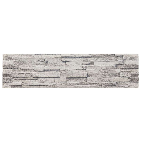 vidaXL Panneaux muraux 10 pcs Gris clair 100 x 25 cm Mousse EPS