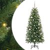 vidaXL Sapin de No&euml;l artificiel avec 150 LED Vert 150 cm PE et PVC