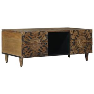 vidaXL Table basse Marron 100 x 54 x 40 cm Bois de mangue massif