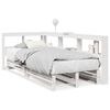 vidaXL Lit biblioth&egrave;que sans matelas blanc 75x190cm bois de pin massif