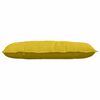 vidaXL Coussin de Dos Jaune 100 x 50 cm Tissu en velours c&ocirc;tel&eacute;