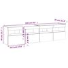 vidaXL Meubles TV muraux et lumi&egrave;res LED 2pcs sonoma gris 80x30x40 cm