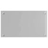 vidaXL Protection de cuisine 2 pcs Gris clair 70 x 40 cm verre tremp&eacute;