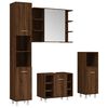 vidaXL Ensemble d'armoires de salle de bain 4 pcs chêne marron