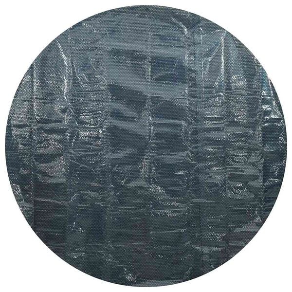 vidaXL Film solaire de piscine flottant PE 300 cm Noir et bleu