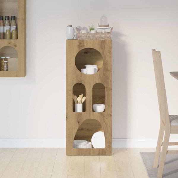 vidaXL Buffet Ch&ecirc;ne artisanal 40 x 35 x 100.5 cm Bois d'ing&eacute;nierie