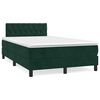 vidaXL Sommier &agrave; lattes de lit avec matelas LED vert fonc&eacute; 120x190 cm