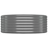 vidaXL Lit sur&eacute;lev&eacute; de jardin Acier galvanis&eacute; 507x100x36cm gris