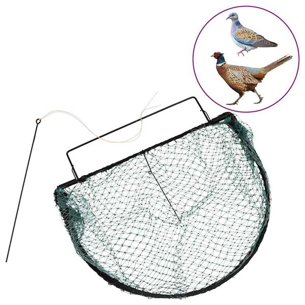 vidaXL Piège à oiseaux vert 50 cm acier