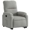 vidaXL Fauteuil inclinable gris clair tissu microfibre