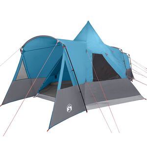 vidaXL Tente Teepee pour 8 personnes 8 personne Bleu