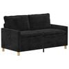 vidaXL Canap&eacute; Noir 156 x 81 x 87,5 cm Polyester