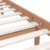vidaXL Cadre de lit sans matelas marron miel bois massif 200x200 cm