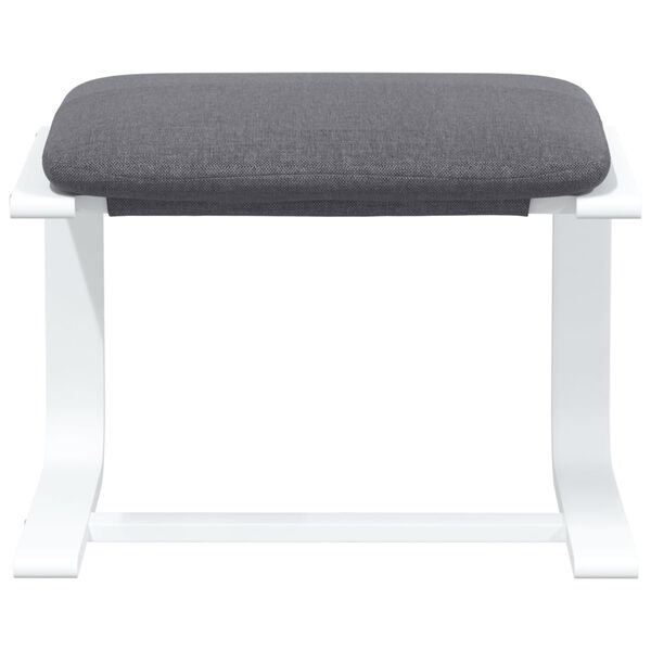 vidaXL Repose-pied Gris fonc&eacute; 51x41x40 cm Tissu