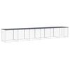 vidaXL Poulailler avec toit anthracite 603x98x90 cm acier galvanis&eacute;