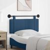 vidaXL T&ecirc;te de lit suspendue Montage mural Bleu 110 x 55 x 5 cm tissu