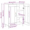 vidaXL Buffet Ch&ecirc;ne artisanal 69,5 x 34 x 90 cm Bois d'ing&eacute;nierie