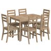 vidaXL Ensemble &agrave; d&icirc;ner 7 pcs Bois d'acacia solide