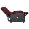 vidaXL Fauteuil de massage Violet Similicuir et tissu